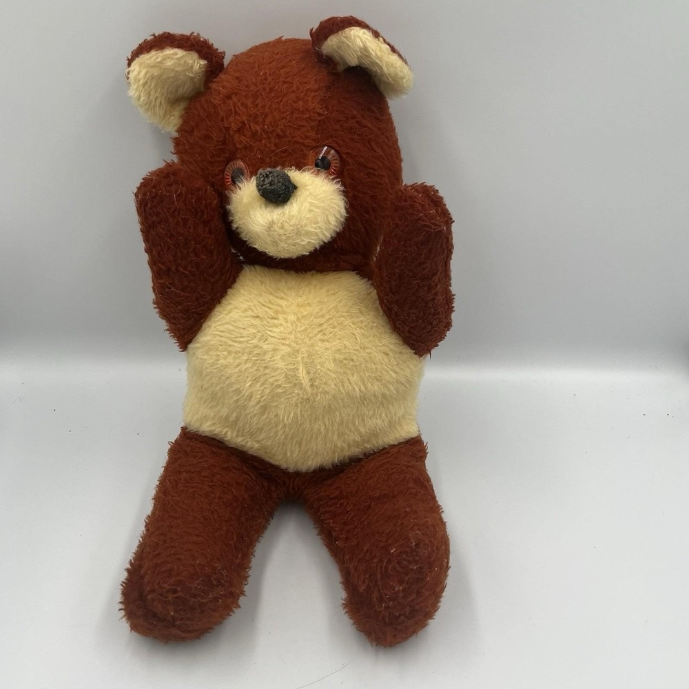 1960's Teddy Bear A & L Novelty Company Inc - Reddish Brown Plush Bear Nostalgic